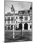 Old Gas Lantern Along a Street-null-Mounted Photographic Print