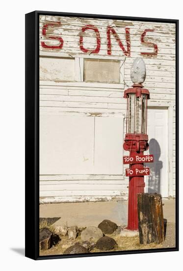 Old Gas Pump, Cannonville, Grand Staircase-Escalante National Monument, Utah-Michael DeFreitas-Framed Stretched Canvas