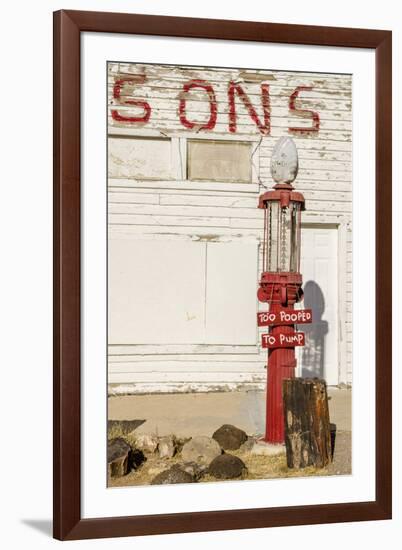 Old Gas Pump, Cannonville, Grand Staircase-Escalante National Monument, Utah-Michael DeFreitas-Framed Photographic Print