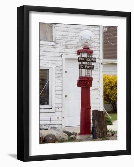 Old Gas Pump in Cannonville, Utah, USA-Diane Johnson-Framed Photographic Print