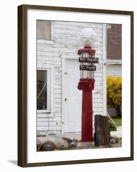 Old Gas Pump in Cannonville, Utah, USA-Diane Johnson-Framed Photographic Print