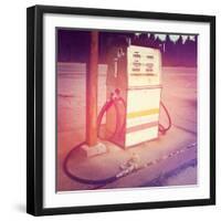 Old Gas Pump-melking-Framed Photographic Print