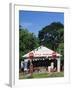 Old Gas Station at Roadside, Waco, Texas, USA-Walter Bibikow-Framed Premium Photographic Print