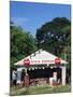 Old Gas Station at Roadside, Waco, Texas, USA-Walter Bibikow-Mounted Photographic Print