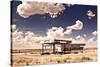 Old Gas Station in Ghost Town along the Route 66-Andrew Bayda-Stretched Canvas