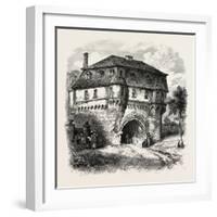 Old Gate at Andernach. the Rhine, Germany, 19th Century-null-Framed Giclee Print