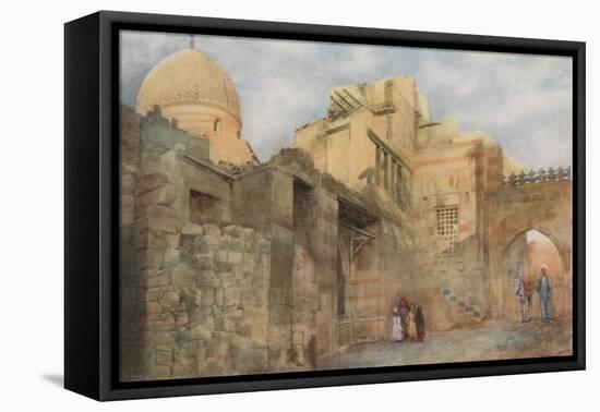 Old Gateway of a Ruined Mosque Near Bab-El-Wazir, Cairo-Walter Spencer-Stanhope Tyrwhitt-Framed Stretched Canvas