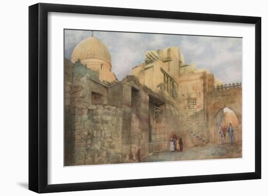 Old Gateway of a Ruined Mosque Near Bab-El-Wazir, Cairo-Walter Spencer-Stanhope Tyrwhitt-Framed Giclee Print