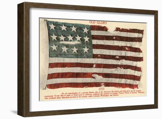 Old Glory, 1777-null-Framed Art Print