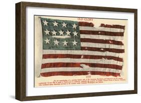 Old Glory, 1777-null-Framed Art Print