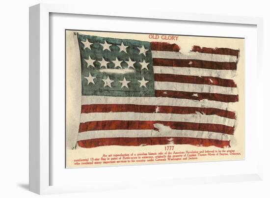 Old Glory, 1777-null-Framed Art Print