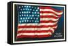 Old Glory, Flag-null-Framed Stretched Canvas