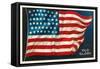 Old Glory, Flag-null-Framed Stretched Canvas