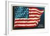 Old Glory, Flag-null-Framed Art Print