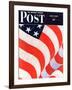 "Old Glory," Saturday Evening Post Cover, July 4, 1942-John Clymer-Framed Giclee Print