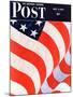 "Old Glory," Saturday Evening Post Cover, July 4, 1942-John Clymer-Mounted Giclee Print