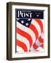 "Old Glory," Saturday Evening Post Cover, July 4, 1942-John Clymer-Framed Giclee Print