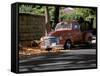 Old GMC Truck During Fall, Santa Barbara, California, USA-Savanah Stewart-Framed Stretched Canvas