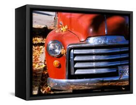 Old GMC Truck During Fall, Santa Barbara, California, USA-Savanah Stewart-Framed Stretched Canvas