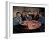 Old Gold Miners Play a Game of Poker at Twilight, Volcano Grocery Store, Volcano, California, 1948-Herbert Gehr-Framed Photographic Print