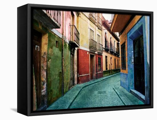 Old Granada-Ynon Mabat-Framed Stretched Canvas