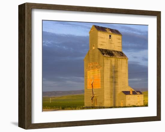Old Granary at Sipple, Montana, USA-Chuck Haney-Framed Photographic Print