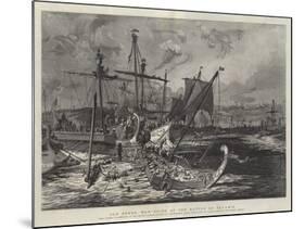 Old Greek War Ships at the Battle of Salamis-William Lionel Wyllie-Mounted Giclee Print