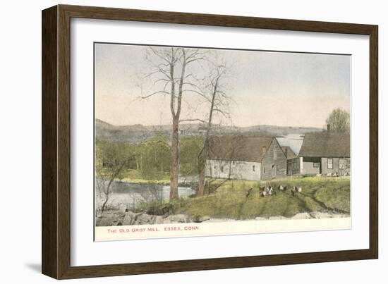 Old Grist Mill, Essex, Connecticut-null-Framed Art Print