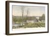 Old Grist Mill, Essex, Connecticut-null-Framed Art Print