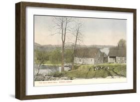 Old Grist Mill, Essex, Connecticut-null-Framed Art Print