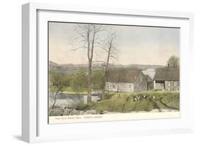 Old Grist Mill, Essex, Connecticut-null-Framed Art Print