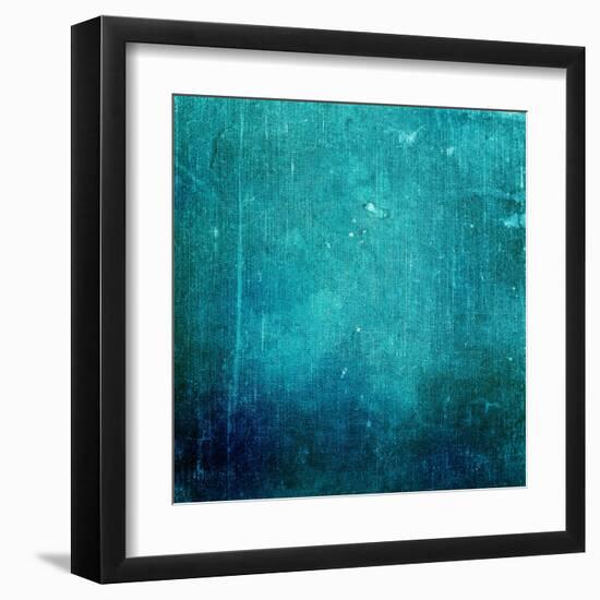 Old Grunge Background with Delicate Abstract Texture-iulias-Framed Art Print