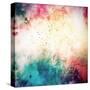 Old Grunge Background with Delicate Abstract Texture-iulias-Stretched Canvas