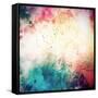 Old Grunge Background with Delicate Abstract Texture-iulias-Framed Stretched Canvas