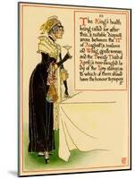 Old Hag Serves Up A Drink In A Goblet-Walter Crane-Mounted Art Print