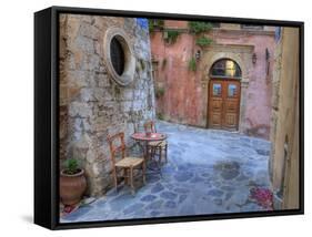 Old Harbor, Chania, Crete, Greece-Darrell Gulin-Framed Stretched Canvas