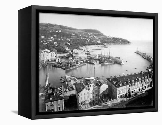 Old Harbor, Nice-Chris Hellier-Framed Stretched Canvas