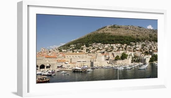 Old harbour at Dubrovnik, Croatia, Europe-Tony Waltham-Framed Photographic Print