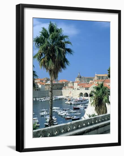 Old Harbour, Dubrovnik, Croatia-Peter Thompson-Framed Photographic Print