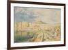 Old Harbour, Naples, 1818 (W/C on Paper)-Joseph Mallord William Turner-Framed Giclee Print