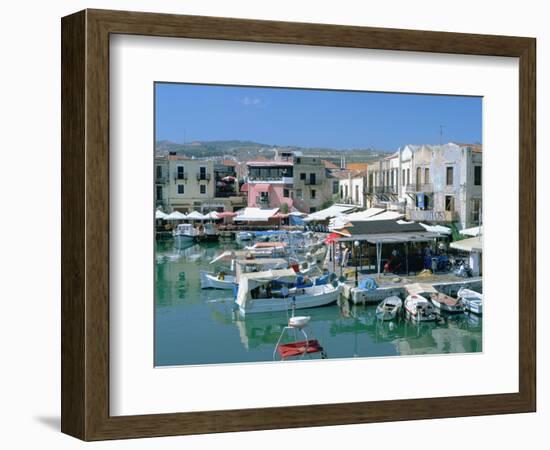 Old Harbour, Rethymnon, Crete, Greece-Peter Thompson-Framed Photographic Print
