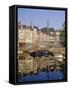 Old Harbour, St. Catherine's Quay and Spire of St. Catherine's Church Behind, Honfleur, France-Richard Ashworth-Framed Stretched Canvas