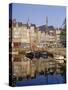 Old Harbour, St. Catherine's Quay and Spire of St. Catherine's Church Behind, Honfleur, France-Richard Ashworth-Stretched Canvas