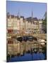 Old Harbour, St. Catherine's Quay and Spire of St. Catherine's Church Behind, Honfleur, France-Richard Ashworth-Mounted Photographic Print