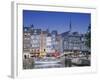Old Harbour, St. Catherine's Quay and Spire of St. Catherine's Church Behind, Honfleur, France-Guy Thouvenin-Framed Photographic Print