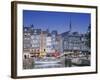 Old Harbour, St. Catherine's Quay and Spire of St. Catherine's Church Behind, Honfleur, France-Guy Thouvenin-Framed Photographic Print