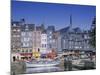 Old Harbour, St. Catherine's Quay and Spire of St. Catherine's Church Behind, Honfleur, France-Guy Thouvenin-Mounted Photographic Print