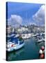 Old Harbour, Weymouth, Dorset-Peter Thompson-Stretched Canvas