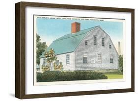 Old Harlow House, Plymouth-null-Framed Art Print