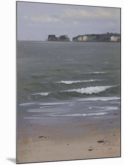 Old Harry from Studland, April-Tom Hughes-Mounted Giclee Print